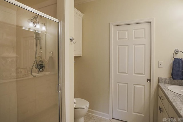29 Taylor Park Loop, Little Rock, AR 72211 - bathroom featuring a shower stall, vanity, and tile patterned floors