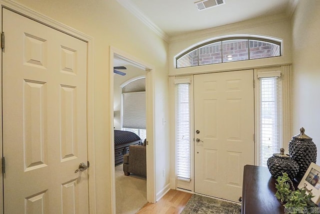 29 Taylor Park Loop, Little Rock, AR 72211 - entryway with crown molding and wood finished floors