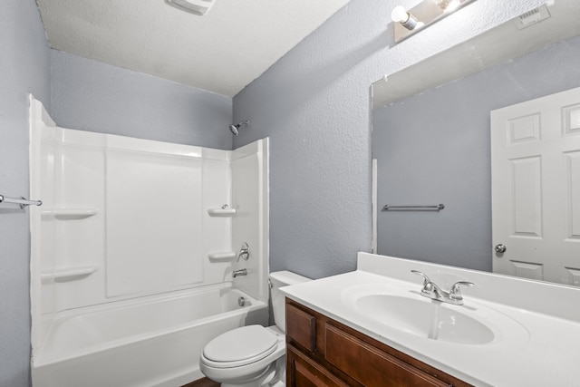 6532 Ridgemist Cv, North Little Rock, AR 72117 - full bathroom featuring vanity, shower / washtub combination, and a textured wall