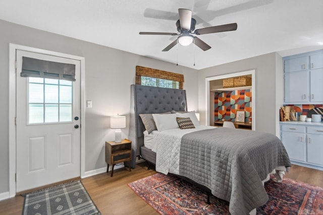 1920 W Arch Ave, Searcy, AR 72143 - bedroom with light wood-type flooring and a ceiling fan