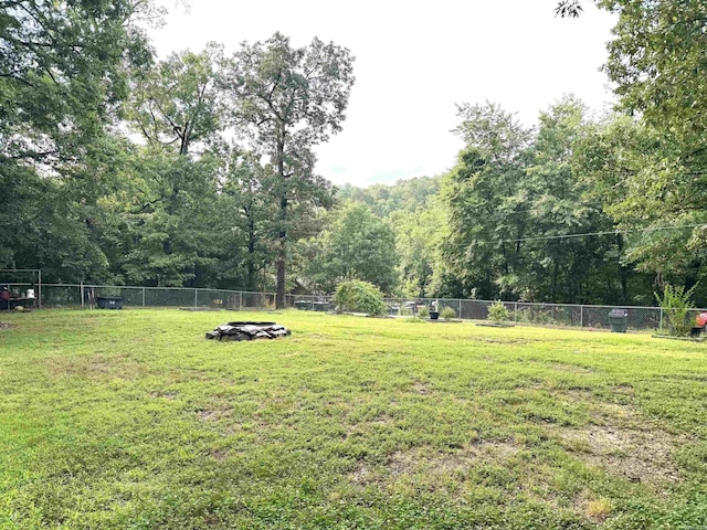view of fenced backyard