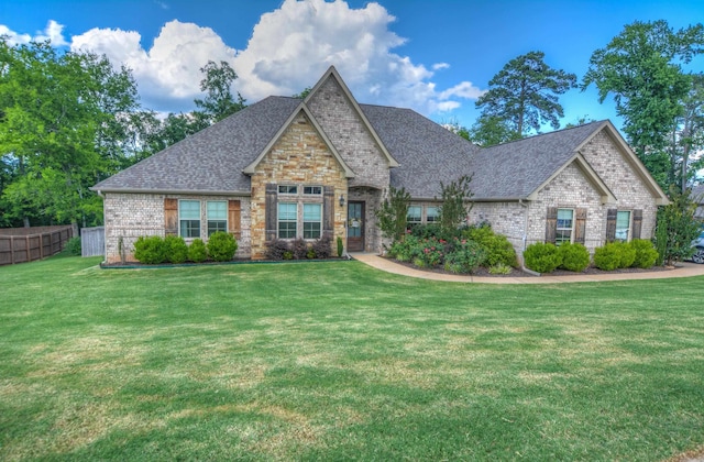 152 Callaway Cir, Hot Springs, AR 71913 - craftsman house with brick siding, a shingled roof, and stone siding