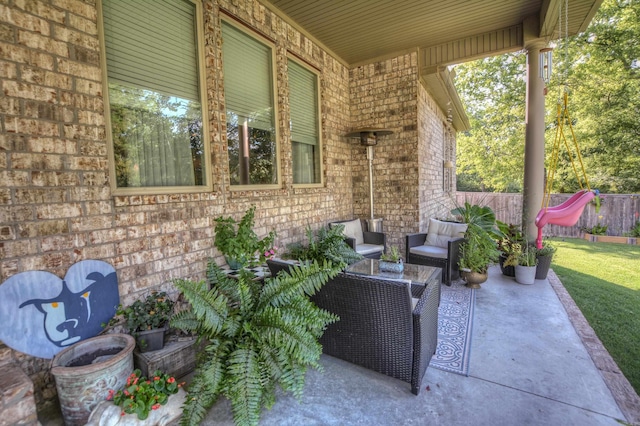 152 Callaway Cir, Hot Springs, AR 71913 - view of patio featuring outdoor lounge area