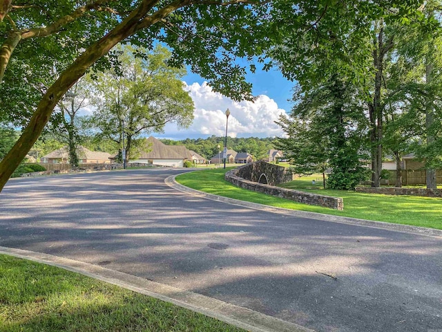 152 Callaway Cir, Hot Springs, AR 71913 - view of asphalt road featuring curbs, street lights, and a residential view