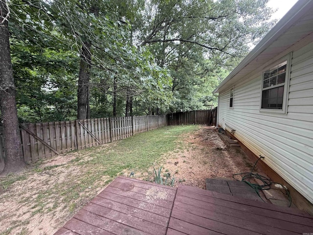 1008 Fox Ridge Dr, Benton, AR 72019 - wooden deck with a fenced backyard
