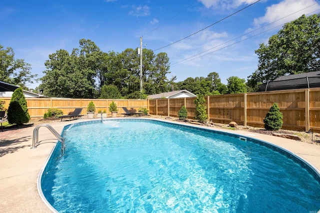 520 E 8th St, Lonoke, AR 72086 - view of pool featuring a fenced backyard and a patio area
