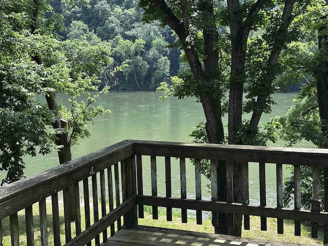 410 S Riverview Ln, Mountain View, AR 72560 - water view with a heavily wooded area