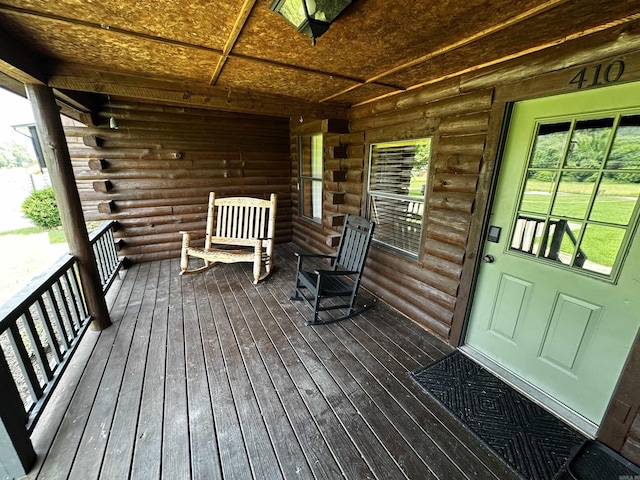 410 S Riverview Ln, Mountain View, AR 72560 - view of deck