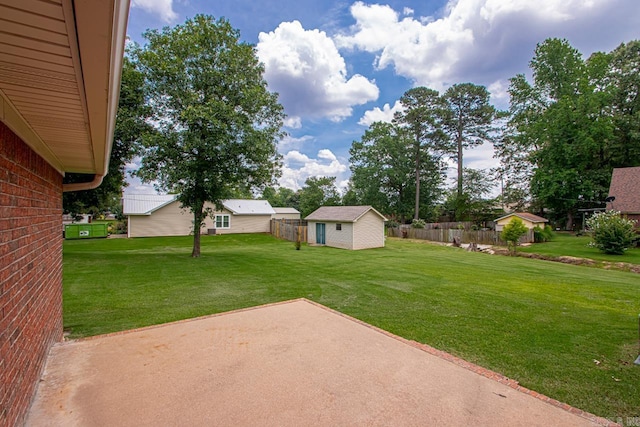 3905 Deer Dr, Benton, AR 72019 - view of yard with a patio and a shed