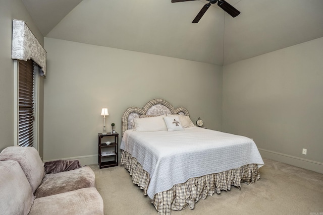 12 Cobblestone Way, Little Rock, AR 72223 - carpeted bedroom featuring lofted ceiling and ceiling fan