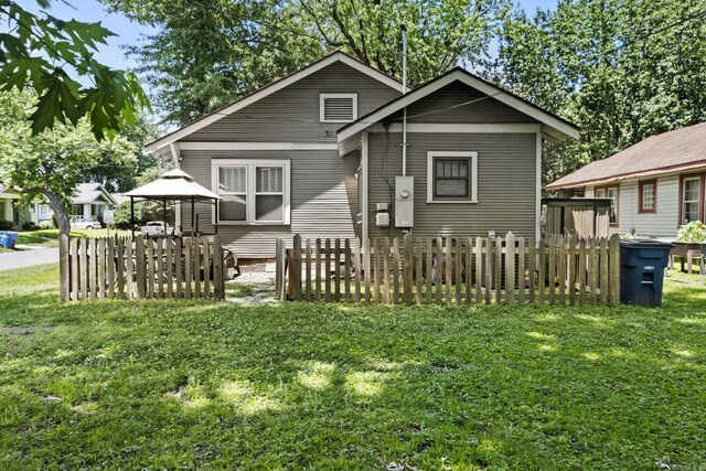 100 Melrose Dv, North Little Rock, AR 72114 - back of property featuring a gazebo