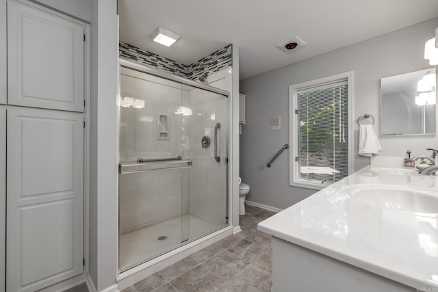96 San Sebastian Way, Hot Springs Village, AR 71909 - bathroom with a shower stall and double vanity