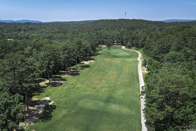 96 San Sebastian Way, Hot Springs Village, AR 71909 - aerial view of property and surrounding area featuring a heavily wooded area