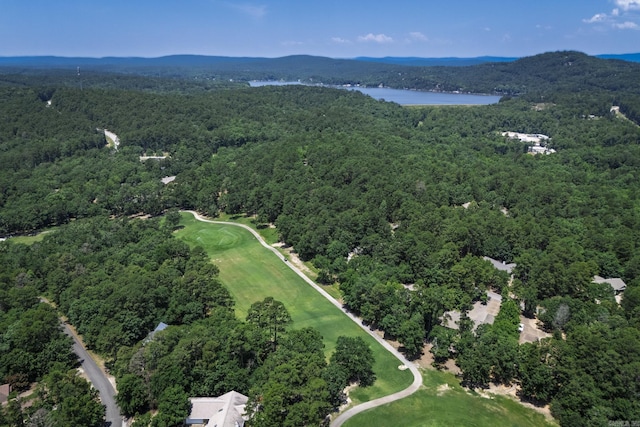 96 San Sebastian Way, Hot Springs Village, AR 71909 - bird's eye view of a water and mountain view and a local golf course