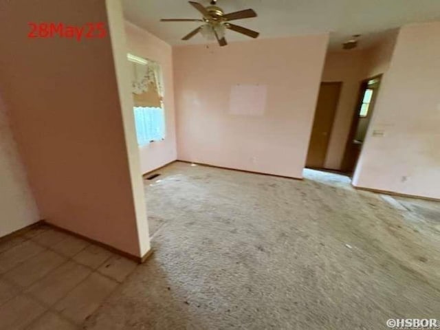 1116 Mccracken Ridge Rd, Mountain Home, AR 72653 - carpeted spare room with ceiling fan and baseboards
