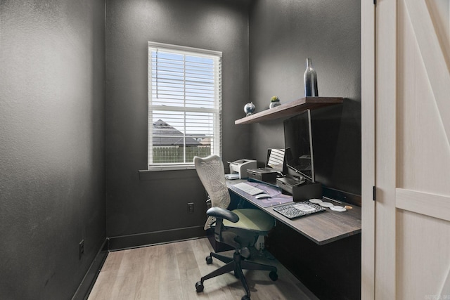 127 Copper Cir, Little Rock, AR 72223 - office with wood finished floors and a textured wall