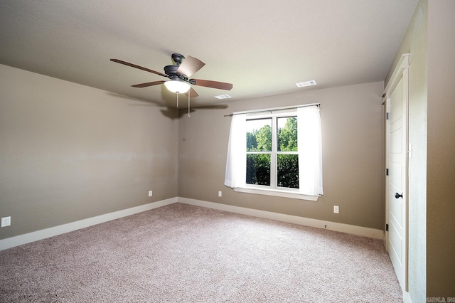 241 Sandy Creek Dr, Ward, AR 72176 - spare room featuring light carpet and a ceiling fan