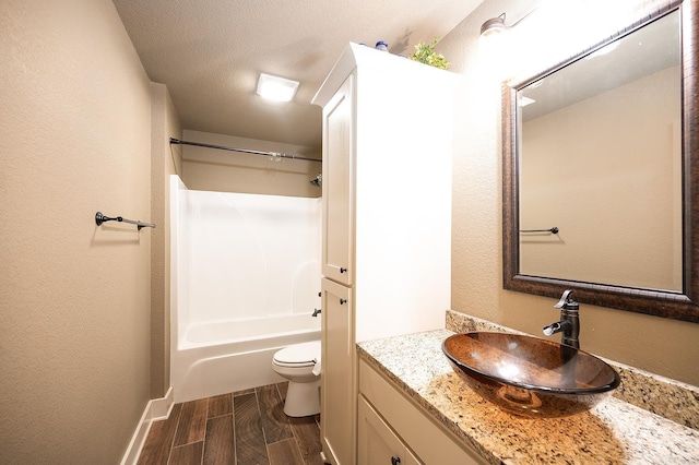 241 Sandy Creek Dr, Ward, AR 72176 - full bathroom with vanity, bathing tub / shower combination, and wood finished floors