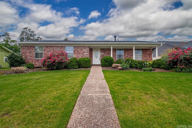 11414 E Stoney Point Ct, Little Rock, AR 72211 - ranch-style home featuring brick siding and a front lawn