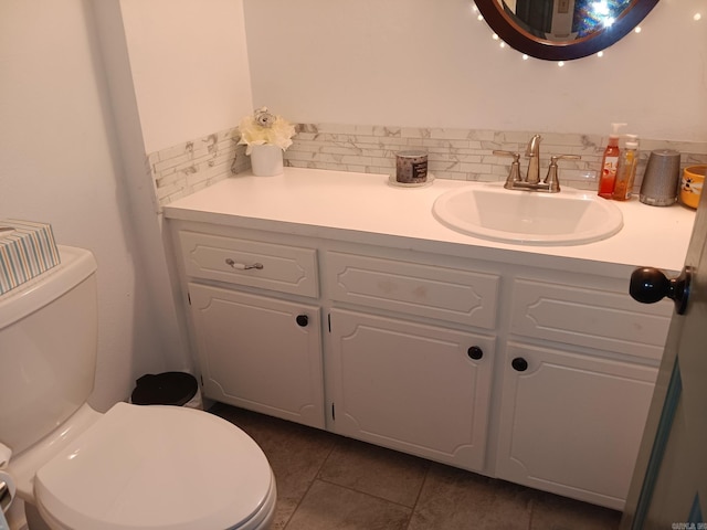 1402 Holmes Rd, Searcy, AR 72143 - half bathroom with vanity and tile patterned flooring
