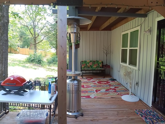 1402 Holmes Rd, Searcy, AR 72143 - view of wooden deck