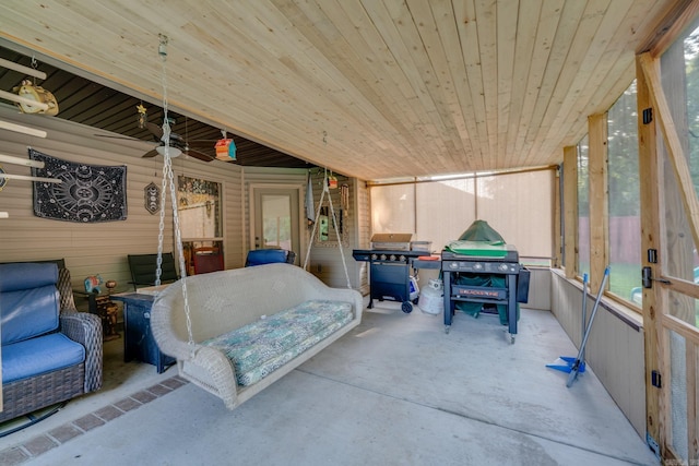 344 Austin Creek Dr, Austin, AR 72007 - sunroom with ceiling fan