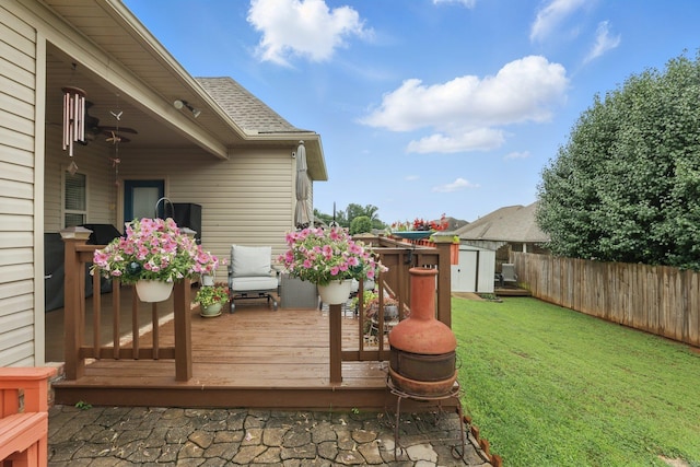 3051 Mount Mcgregor Dr, Benton, AR 72019 - wooden deck with a storage shed