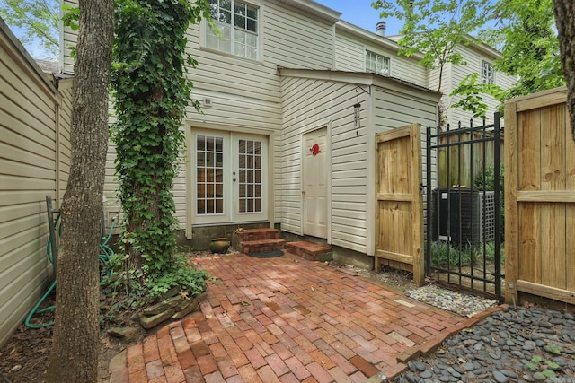 49 Kingsbridge Way, Little Rock, AR 72212 - view of patio / terrace with french doors and a gate