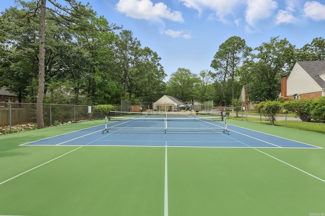 49 Kingsbridge Way, Little Rock, AR 72212 - view of tennis court with community basketball court