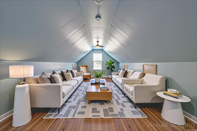 6708 Austin Harbor Loop, Sherwood, AR 72120 - living area with wood finished floors and vaulted ceiling