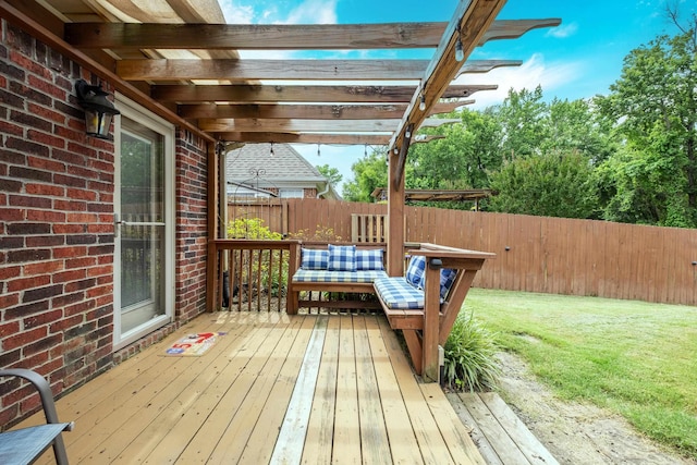 6708 Austin Harbor Loop, Sherwood, AR 72120 - deck featuring a fenced backyard