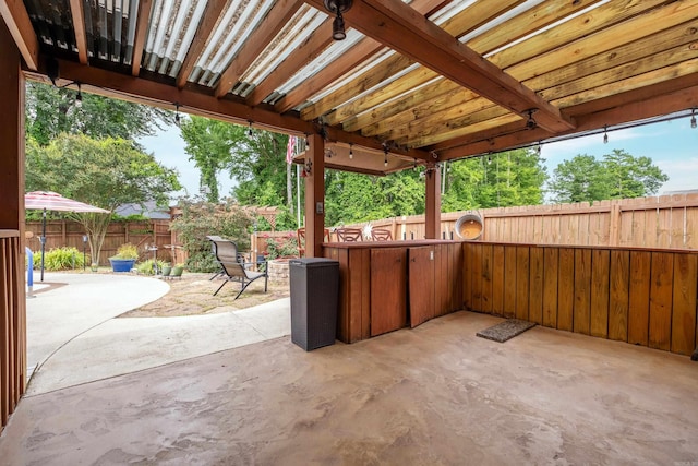 6708 Austin Harbor Loop, Sherwood, AR 72120 - fenced backyard featuring a patio area