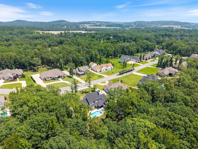 18001 Oak Creek Pl, Little Rock, AR 72223 - aerial view of residential area featuring a heavily wooded area