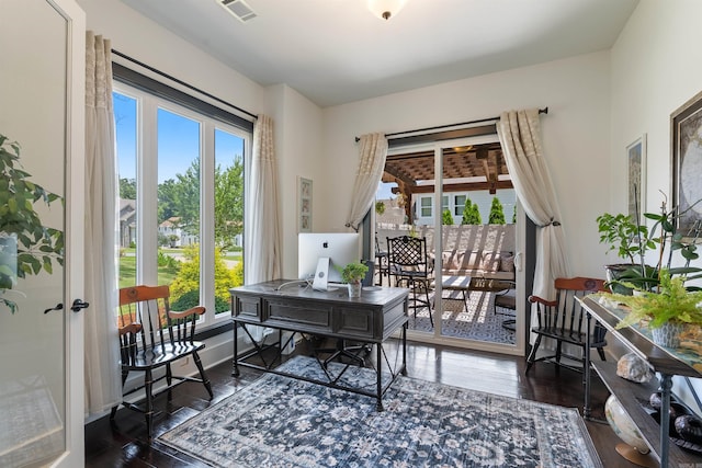 18001 Oak Creek Pl, Little Rock, AR 72223 - office with healthy amount of natural light and wood-type flooring
