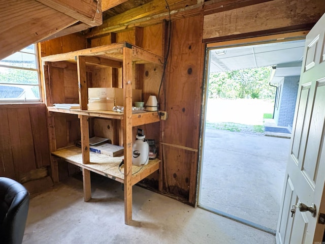 view of storage room