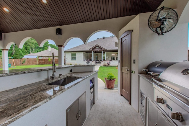 1027 Evening Sunset Cir, Redfield, AR 72132 - view of patio featuring area for grilling