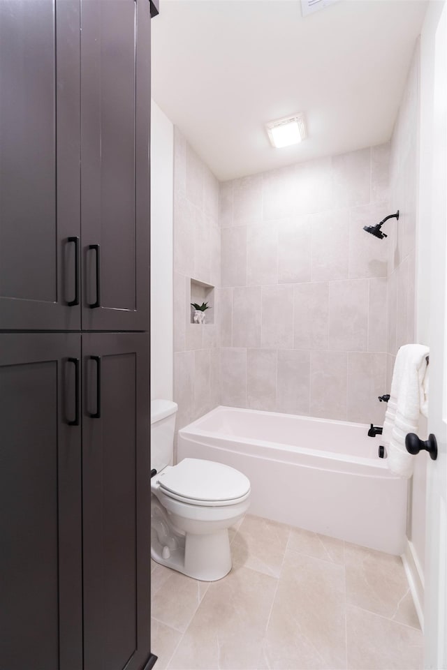 14408 Stonebrook Ln, Maumelle, AR 72113 - bathroom featuring tile patterned floors, a closet, and bathtub / shower combination