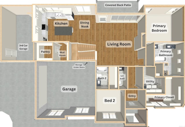 14408 Stonebrook Ln, Maumelle, AR 72113 - view of room layout