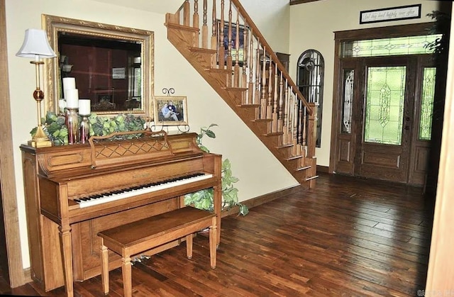 847 Woodland Hills Dr, Mountain View, AR 72560 - foyer featuring hardwood / wood-style floors and stairs