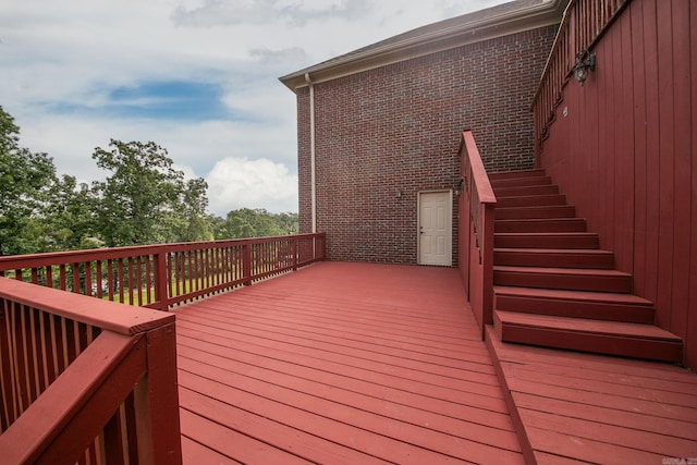 706 Greystone Blvd, Cabot, AR 72023 - deck with stairway