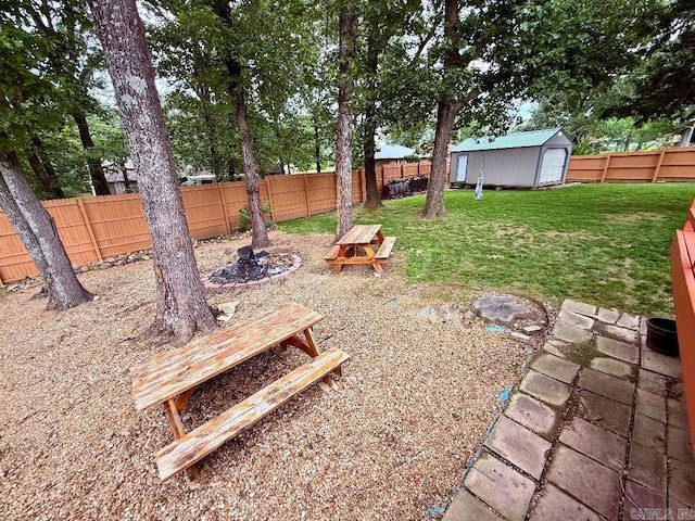 1711 Lonoke Rd, Mountain Home, AR 72653 - fenced backyard with a storage shed