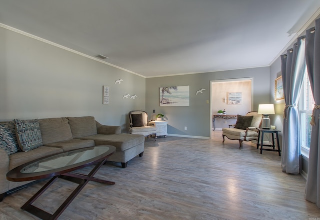 3 Sonata Trl, Little Rock, AR 72205 - living room featuring crown molding and wood finished floors
