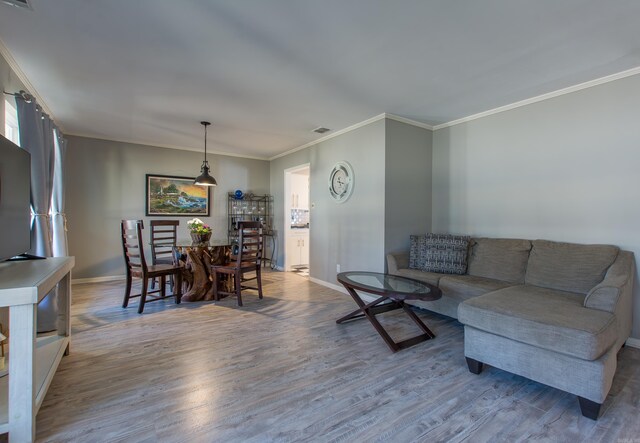 3 Sonata Trl, Little Rock, AR 72205 - living room with ornamental molding and wood finished floors