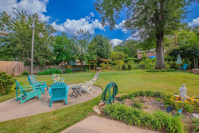 3 Sonata Trl, Little Rock, AR 72205 - view of yard featuring a patio and a pergola