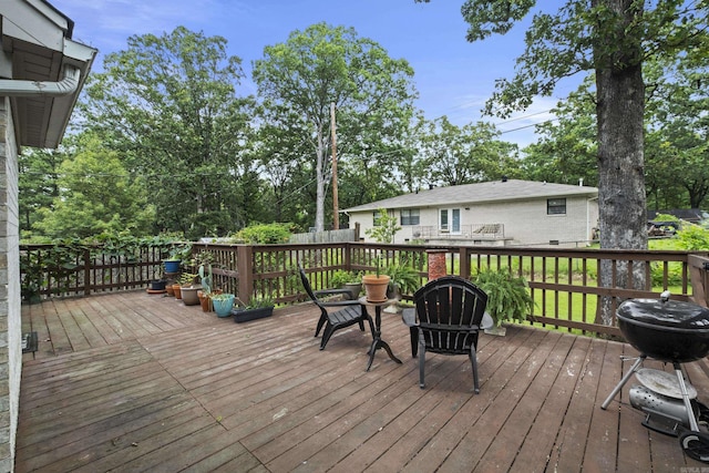 1323 Starfield, North Little Rock, AR 72116 - deck featuring a grill