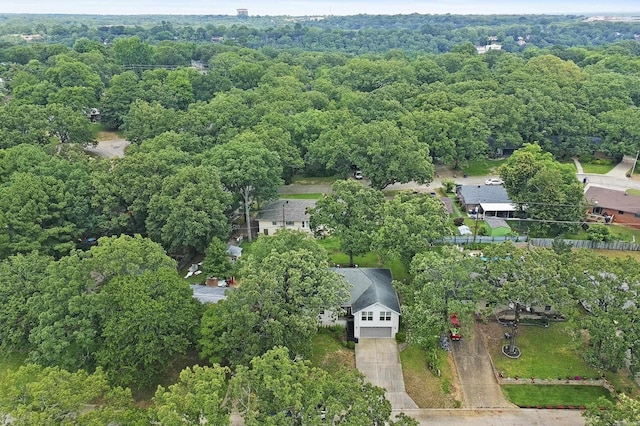 1323 Starfield, North Little Rock, AR 72116 - aerial view of property and surrounding area with a forest