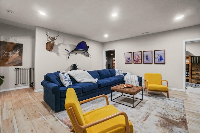 1905 Highgrove Rd, Harrison, AR 72601 - living area with recessed lighting and wood finished floors