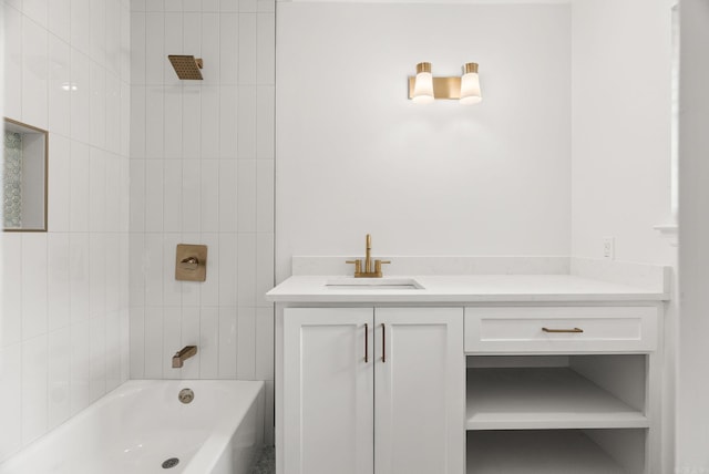 8719 Evergreen Dr, Little Rock, AR 72227 - bathroom featuring vanity and shower / bath combination
