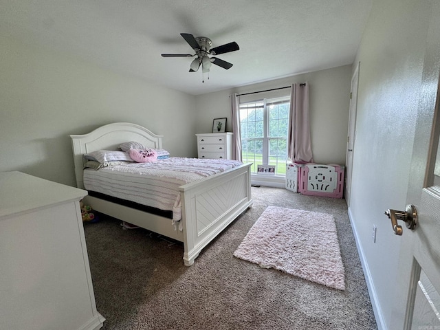 389 Plantation Cir, Melbourne, AR 72556 - bedroom with carpet flooring and a ceiling fan