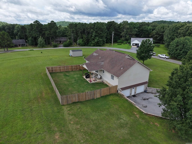 389 Plantation Cir, Melbourne, AR 72556 - view from above of property featuring a heavily wooded area